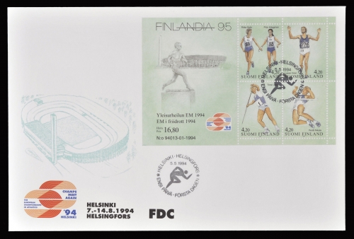 Finnland 1994 - Mi-Nr. Block 12 - Sport - FDC