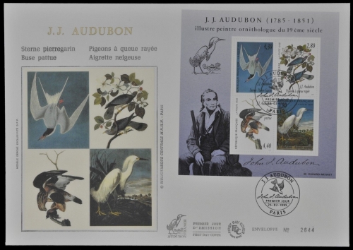 Frankreich 1995 - Mi-Nr. Block 16 - Luxus FDC - Vögel - Audubon