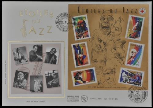 Frankreich 2002 - Mi-Nr. Block 29 - Luxus FDC - Jazz