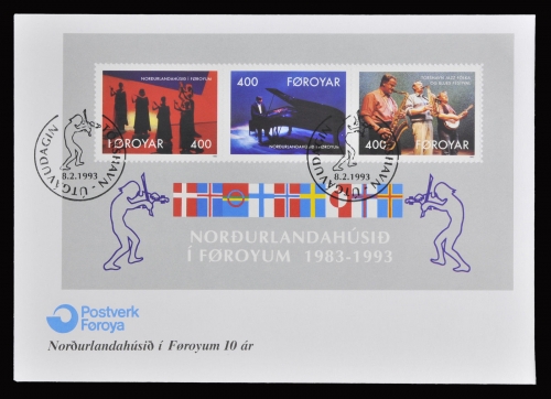 Färöer 1993 - Mi-Nr. Block 6 - Haus des Nordens - FDC
