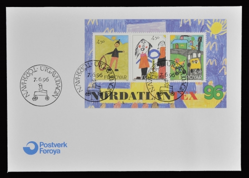 Färöer 1996 - Mi-Nr. Block 8 - Kinderzeichnungen - FDC