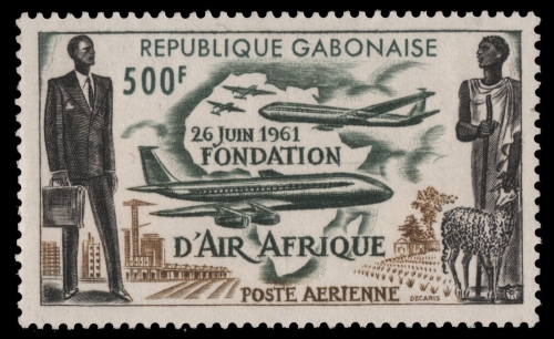 Gabun 1962 - Mi-Nr. 170 ** - MNH - Flugzeuge / Airplane