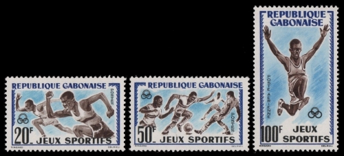 Gabun 1962 - Mi-Nr. 172-174 ** - MNH - Sport