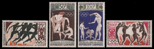 Gabun 1964 - Mi-Nr. 203-206 ** - MNH - Olympia Tokio