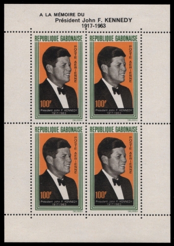 Gabun 1964 - Mi-Nr. Block 3 ** - MNH - John F. Kennedy