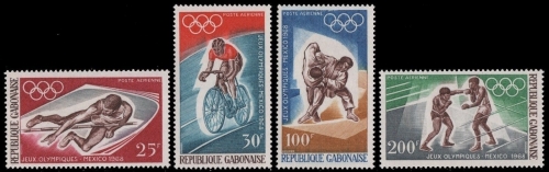 Gabun 1968 - Mi-Nr. 308-311 ** - MNH - Olympia Mexiko