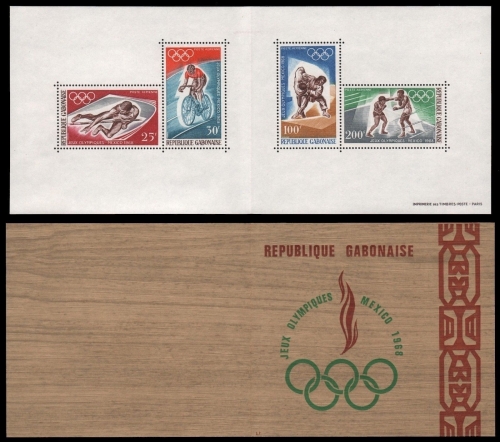 Gabun 1968 - Mi-Nr. Block 10 ** - MNH - Heftchen - Olympia Mexiko