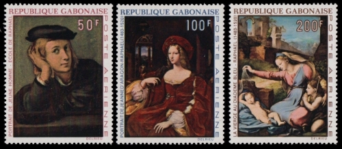 Gabun 1970 - Mi-Nr. 374-376 ** - MNH - Raffael-Gemälde