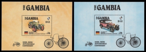 Gambia 1986 - Mi-Nr. Block 24-25 ** - MNH - Autos / Cars