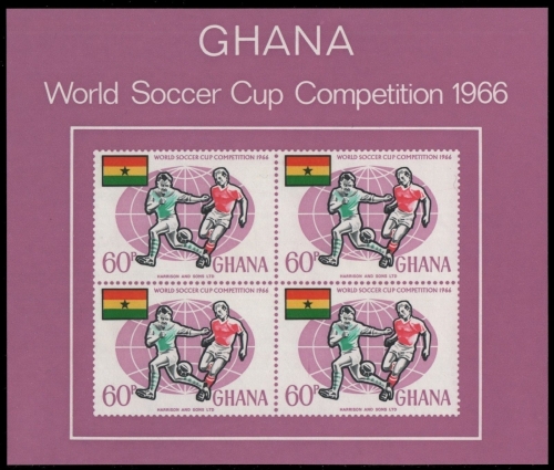 Ghana 1966 - Mi-Nr. Block 22 ** - MNH - Fussball-WM / Soccer World Cup