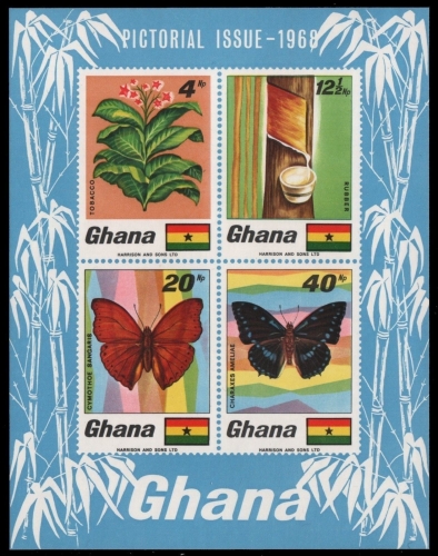 Ghana 1968 - Mi-Nr. Block 31 ** - MNH - Schmetterling / Butterflies