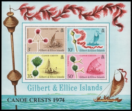 Gilbert und Ellice 1974 - Mi-Nr. Block 1 ** - MNH - Schiffe / Ships