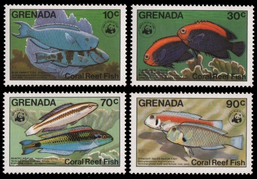 Grenada 1984 - Mi-Nr. 1299-1302 ** - MNH - Fische / Fish
