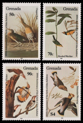 Grenada 1985 - Mi-Nr. 1343-1346 ** - MNH - Vögel / Birds - Audubon
