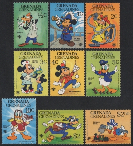 Grenada-Grenadinen 1979 - Mi-Nr. 357-365 ** - MNH - Walt Disney