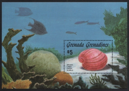Grenada-Grenadinen 1986 - Mi-Nr. Block 112 ** - MNH - Meeresschnecken