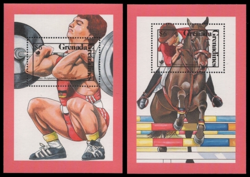 Grenada-Grenadinen 1989 - Mi-Nr. Block 164-165 ** - MNH - Olympia Seoul