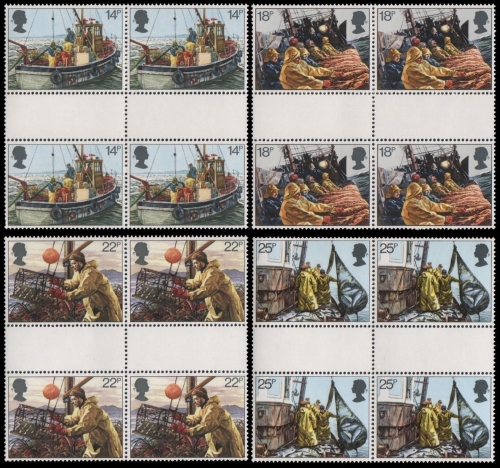 Großbritannien 1981 - Mi-Nr. 891-894 ** - MNH - Block of 4, gutter