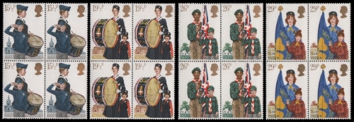 Großbritannien 1982 - Mi-Nr. 910-913 ** - MNH - Block of 4