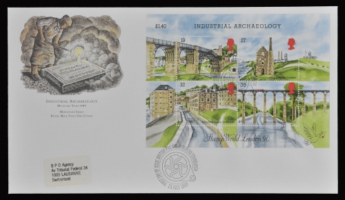 Großbritannien 1989 - Mi-Nr. Block 5 - Baudenkmäler – FDC