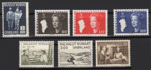 Grönland 1980 - in den Hauptnummern kompletter Jahrgang - ** - MNH