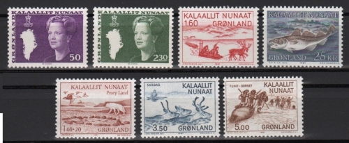 Grönland 1981 - in den Hauptnummern kompletter Jahrgang - ** - MNH