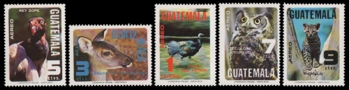 Guatemala 1979 - Mi-Nr. 1124-1128 ** - MNH - Wildtiere / Wild animals