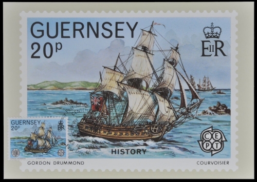 Guernsey 1982 - Mi-Nr. 247 - Maxikarte - Schiffe / Ships