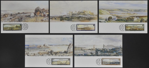 Guernsey 1985 - Mi-Nr. 335-339 - 5 Maxikarten - Gemälde / Paintings