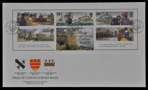 Guernsey 1993 - Mi-Nr. Block 10 - Schloß Cornet – FDC