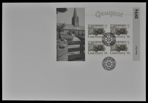Guernsey 1994 - Mi-Nr. 640 - MH 0-14 - Peugeot - Autos / Cars – FDC