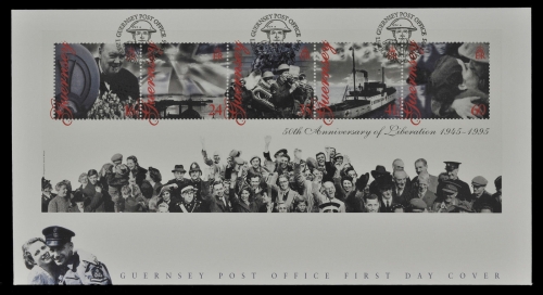 Guernsey 1995 - Mi-Nr. Block 14 - Beendigung des II. Weltkrieges - FDC