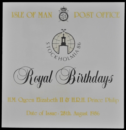 Isle of Man 1986 - Mi-Nr. 319-321 ** - MNH - Souvenir - Royal Birthdays