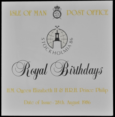 Isle of Man 1986 - Mi-Nr. 319-321 gest / used - Souvenir - Royal Birthdays