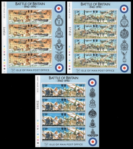 Isle of Man 1990 - Mi-Nr. 442-447 gest / used - KLB - Flugzeuge / Airplanes