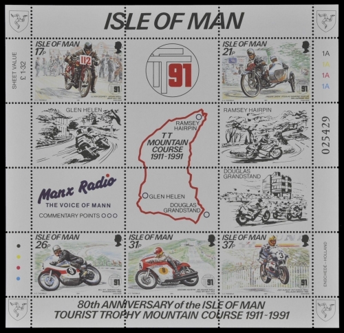 Isle of Man 1991 - Mi-Nr. Block 15 ** - MNH - Motorrad / Motor bikes