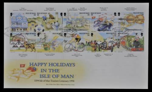 Isle of Man 1994 - Mi-Nr. 577-586 - Tourismus - FDC