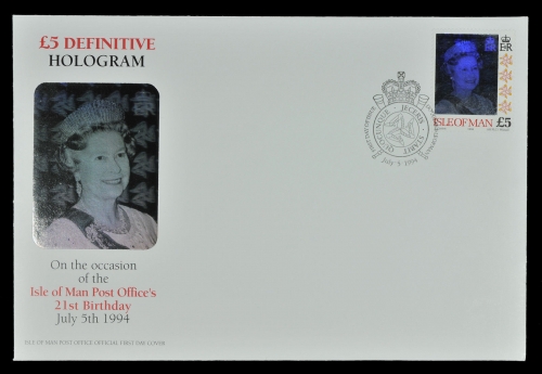 Isle of Man 1994 - Mi-Nr. 601 - Hologramm - Queen Elisabeth II – FDC