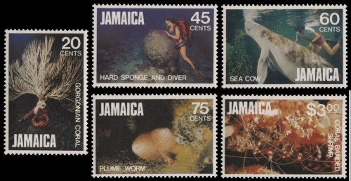 Jamaika 1982 - Mi-Nr. 527-531 ** - MNH - Meeresleben / Marine life