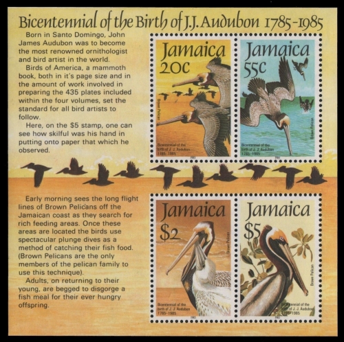 Jamaika 1985 - Mi-Nr. Block 25 ** - MNH - Vögel / Birds - Audubon