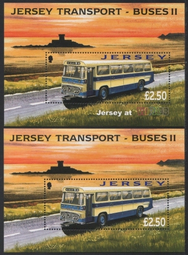Jersey 2008 - Mi-Nr. Block 66 & 66 I ** - MNH - Omnibusse / Buses