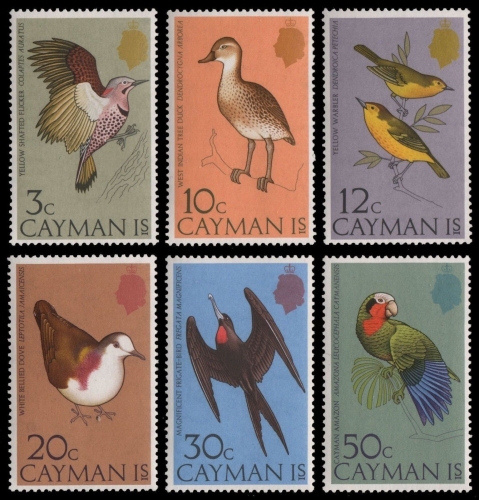 Kaiman-Inseln 1975 - Mi-Nr. 350-355 ** - MNH - Vögel / Birds