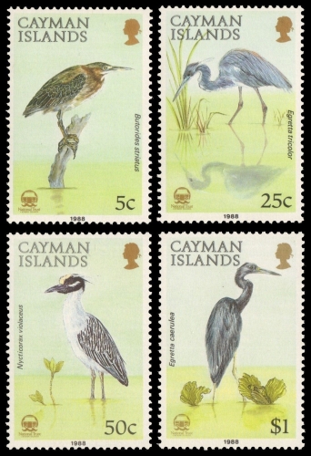 Kaiman-Inseln 1988 - Mi-Nr. 604-607 ** - MNH - Vögel / Birds
