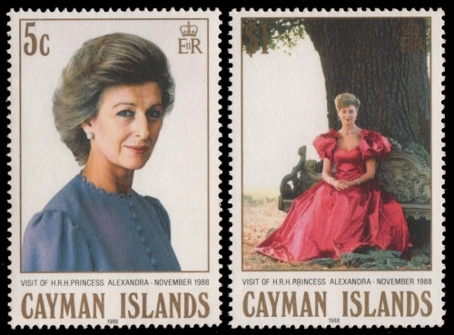 Kaiman-Inseln 1988 - Mi-Nr. 612-613 ** - MNH - Prinzessin Alexandra