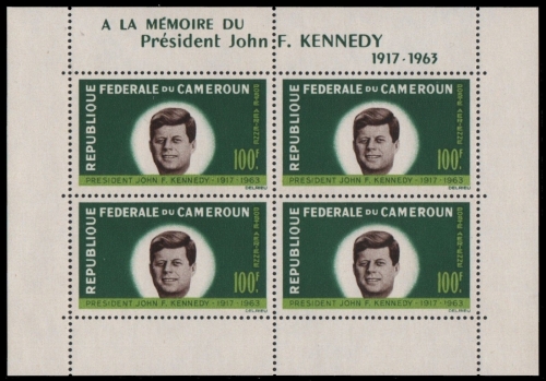 Kamerun 1964 - Mi-Nr. Block 3 ** - MNH - Kennedy