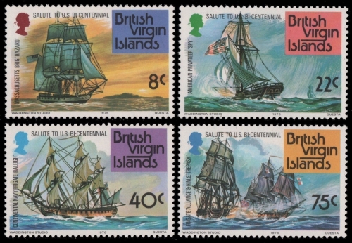 Jungferninseln 1976 - Mi-Nr. 309-312 ** - MNH - Schiffe / Ships