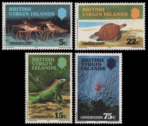 Jungferninseln 1979 - Mi-Nr. 348-351 ** - MNH - Fauna