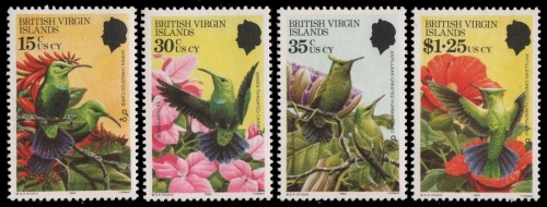 Jungferninseln 1982 - Mi-Nr. 424-427 ** - MNH - Vögel / Birds