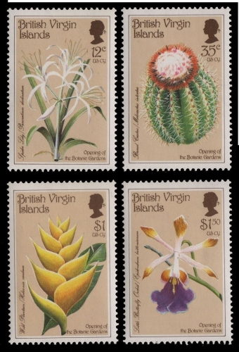 Jungferninseln 1987 - Mi-Nr. 598-601 ** - MNH - Blumen / Flowers