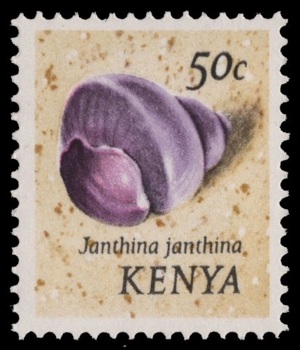 Kenia 1974 - Mi-Nr. 42 II ** - MNH - Meeresschnecken / Marine snails